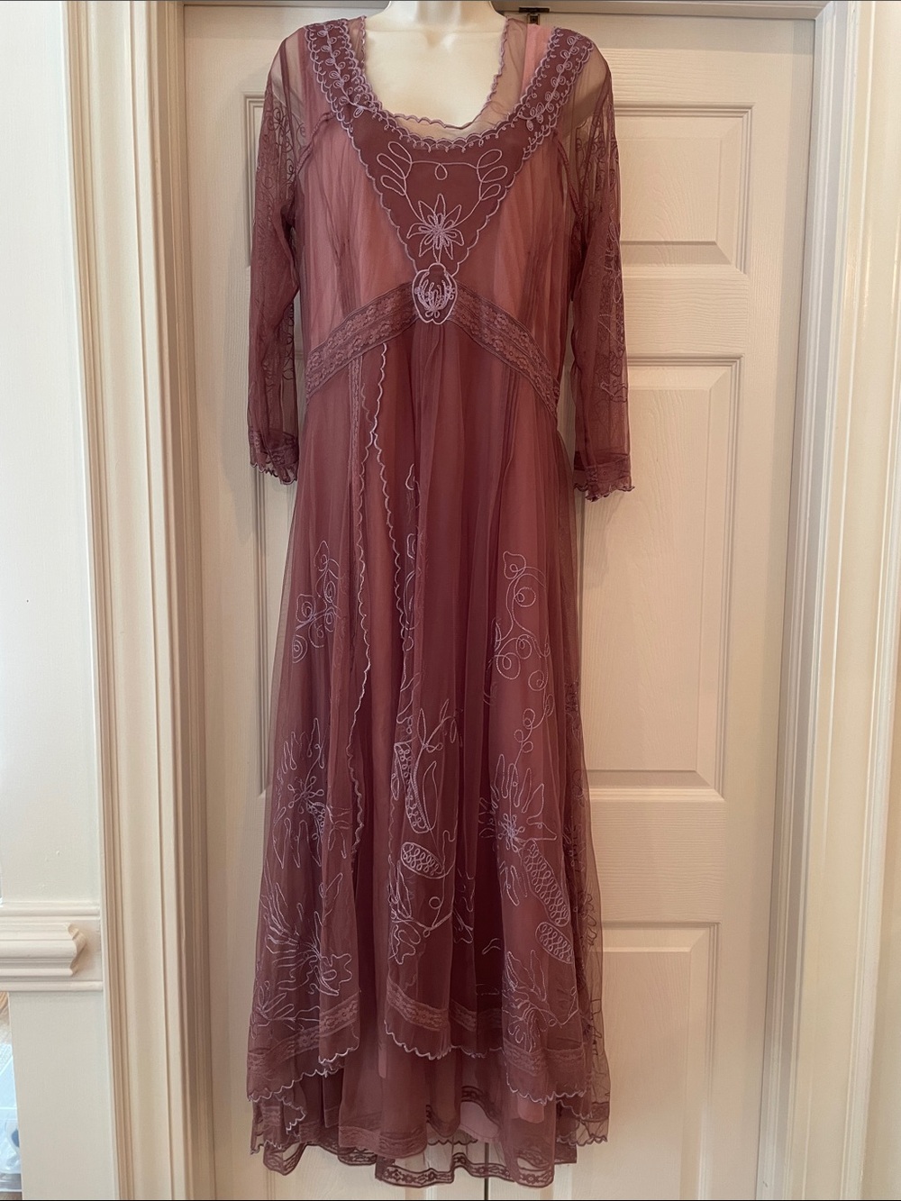 Nataya NWOT Embroidered Abbey dress sz 1X - Picture 4 of 11